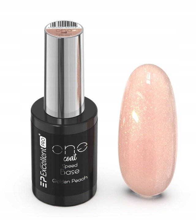 

Excellent Pro One Coat Speed Rubber Base Golden Peach 11 мл