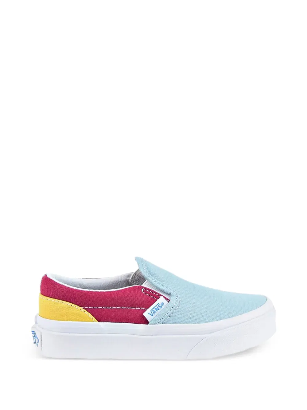 Классические кожаные слипоны Vans Kids, синий