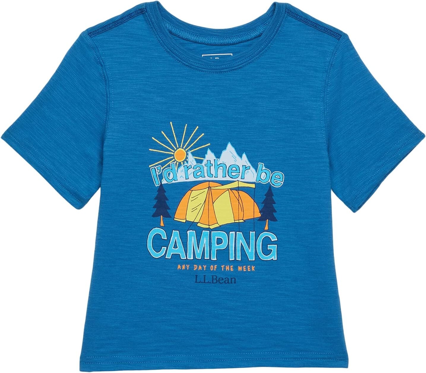 

Футболка L.L.Bean Graphic Tee Short Sleeve, цвет Marine Blue Camping