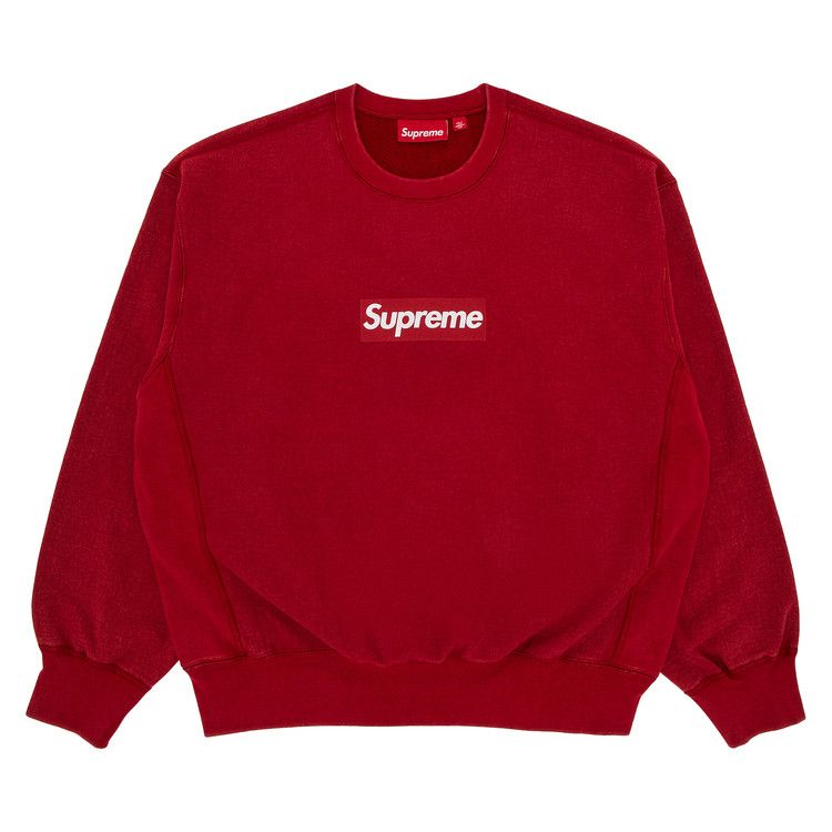 

Свитер Supreme Washed Box Logo Crewneck, Red