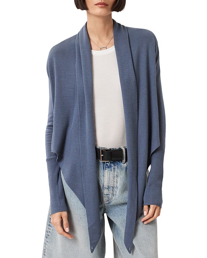 

Кардиган Wasson Pirate из шерсти ALLSAINTS, серый