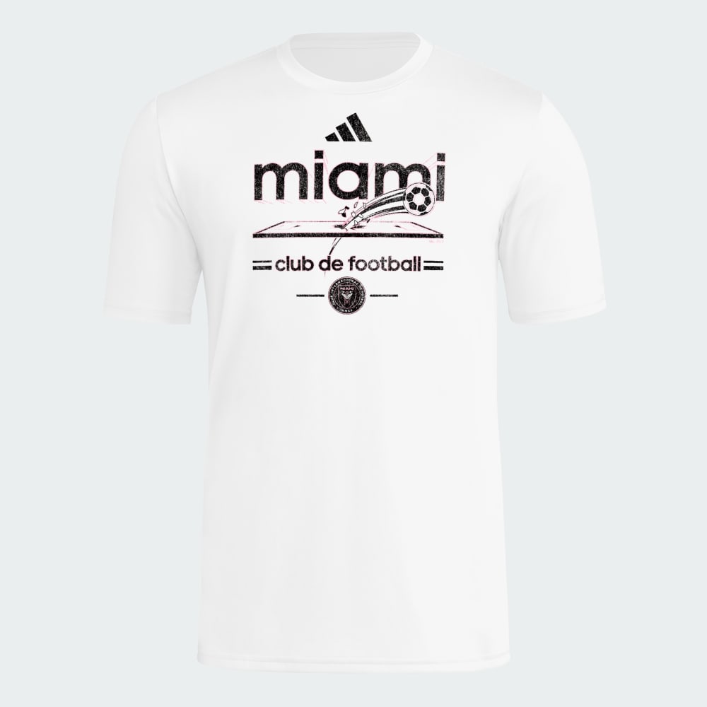 

Спортивная футболка Adidas Inter Miami CF Short Sleeve Tee, цвет White/Mls-Mif-37q