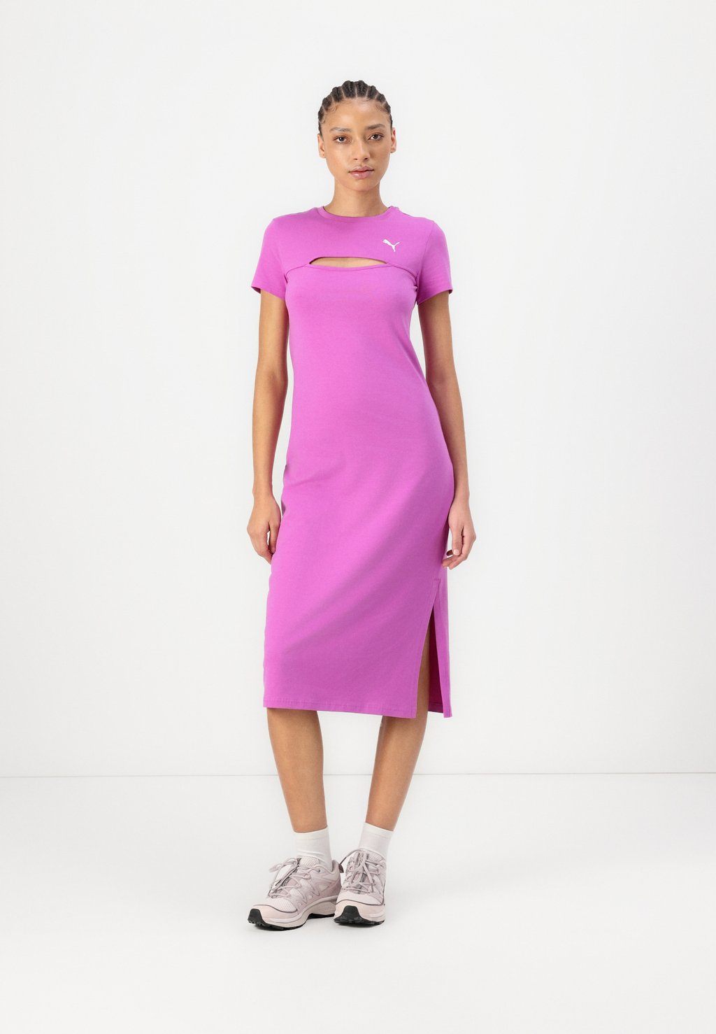 

Платье из джерси WARDROBE MIDI CUT OUT DRESS Puma, бежевый