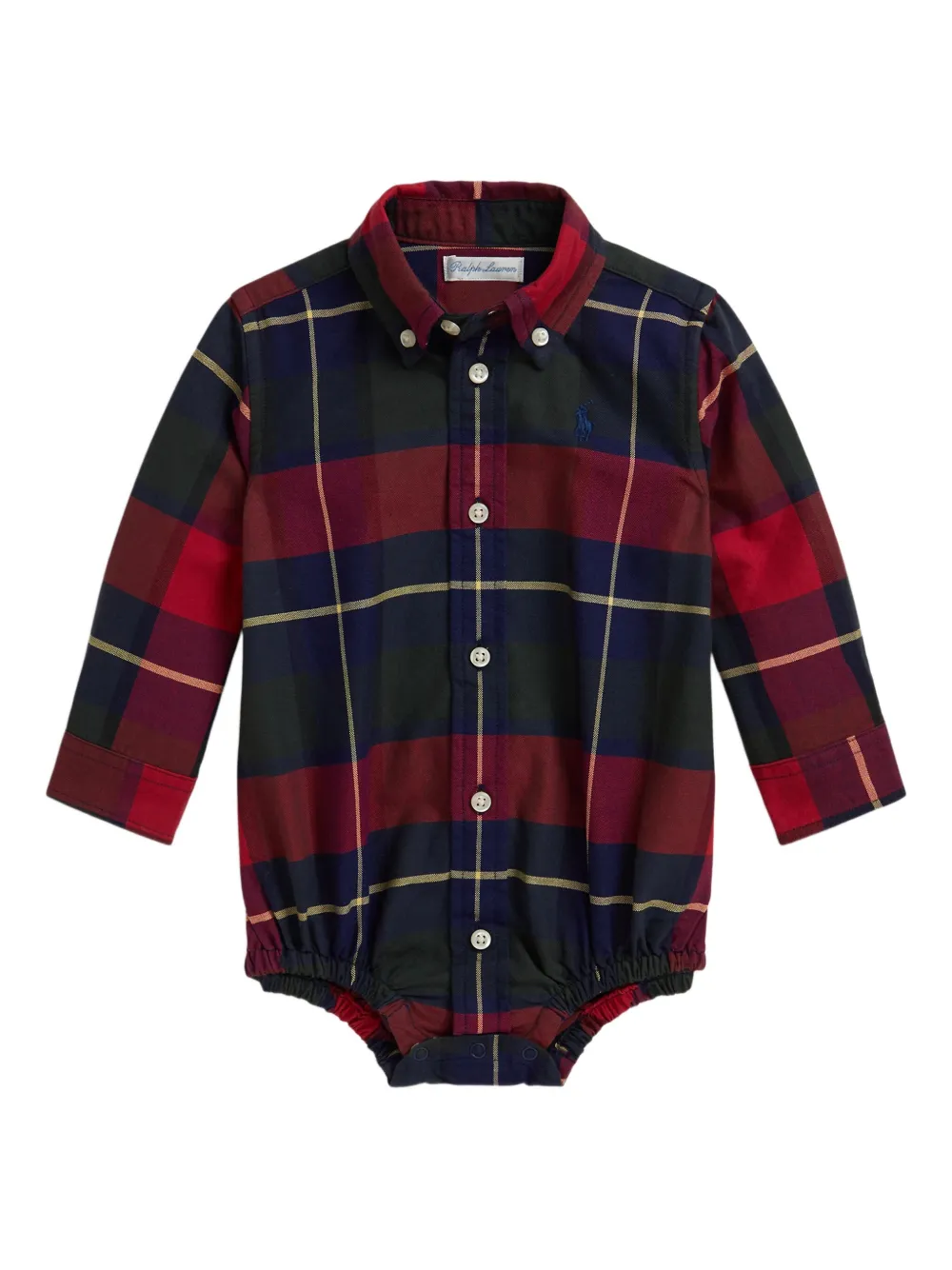 

Боди в клетку POLO RALPH LAUREN KIDS, красный