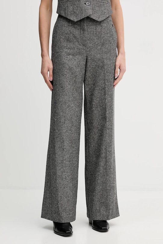 

Брюки из смесовой шерсти Pedro Del Hierro, серый