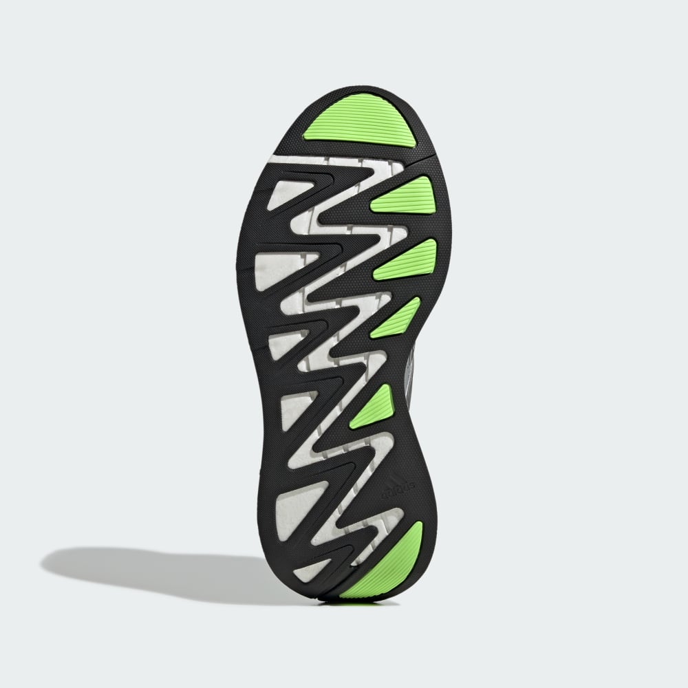 Кроссовки на платформе Adidas Adizero Aruku Shoes, цвет Matte Silver/Core Black/Signal Green — фото 3