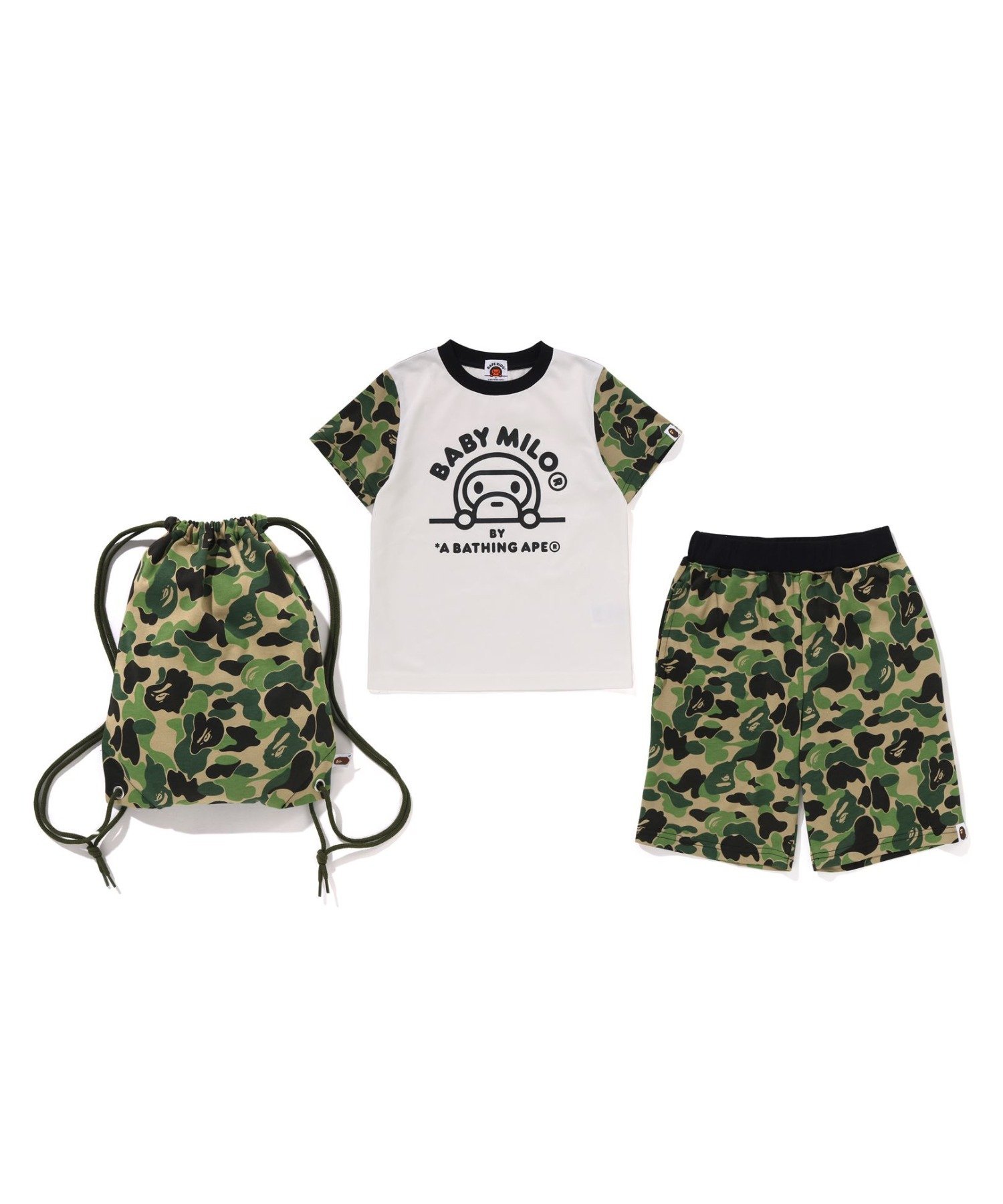Детский подарочный набор ABC Camo Baby Milo A Bathing Ape, Green