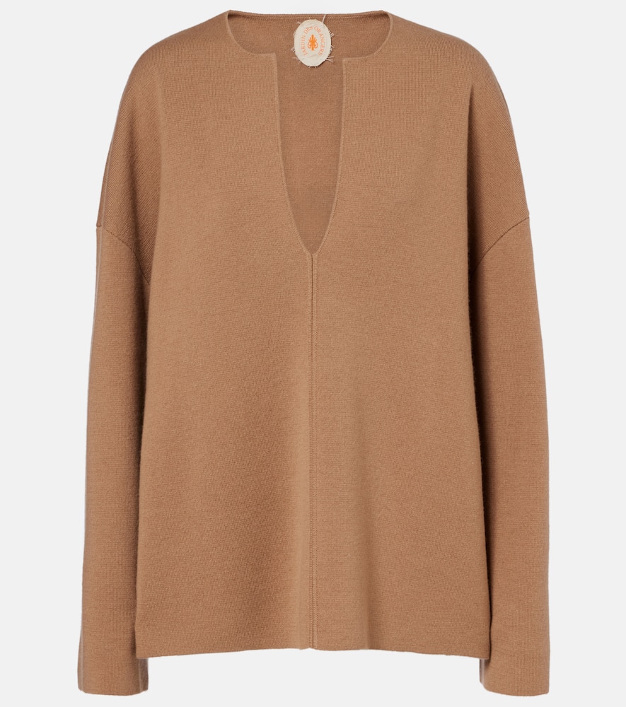 

Свитер из шерсти и кашемира Serafino Jardin des Orangers, Camel