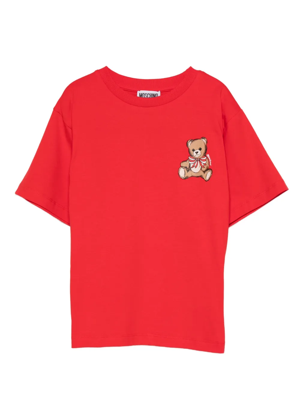 

Футболка с принтом Teddy Bear Moschino Kids, красный