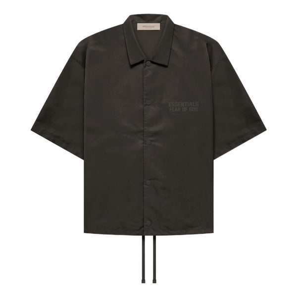 

Рубашка fw22 ss nylon shirt 'off black' Fear Of God Essentials, черный