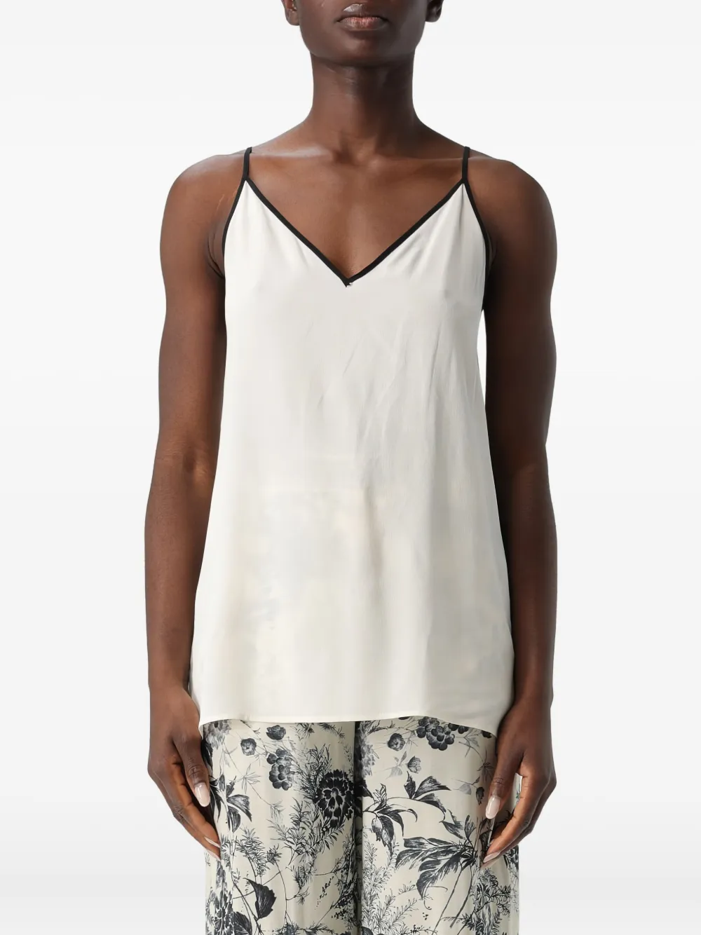 

Топ с V-образным вырезом SIMONA CORSELLINI, белый