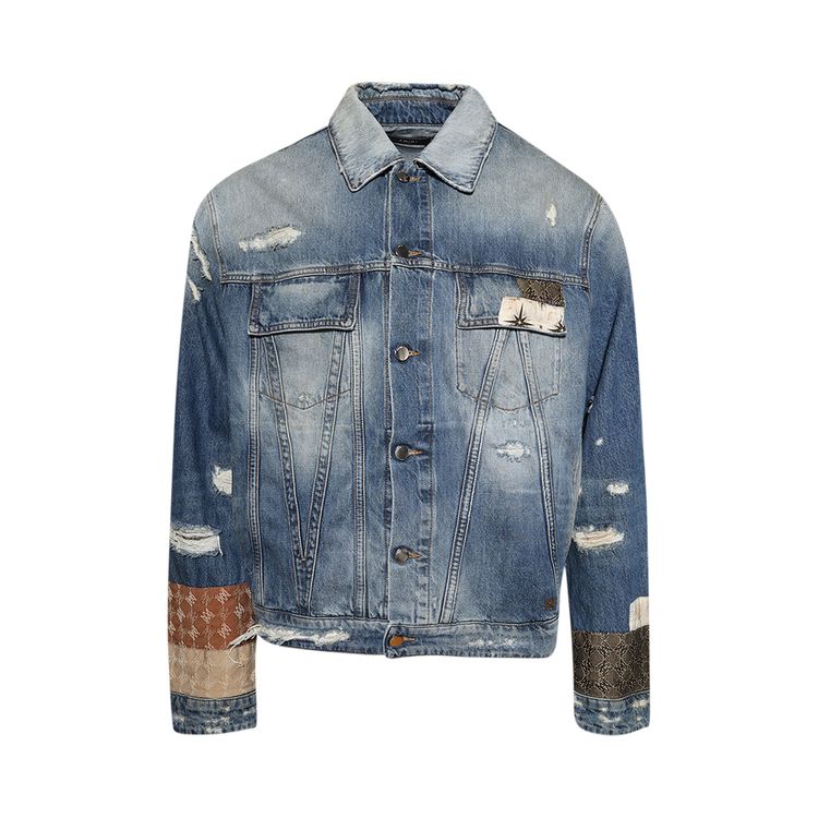 

Куртка Amiri Quad Artpatch Trucker Jacket 'Nightshade Indigo', синий