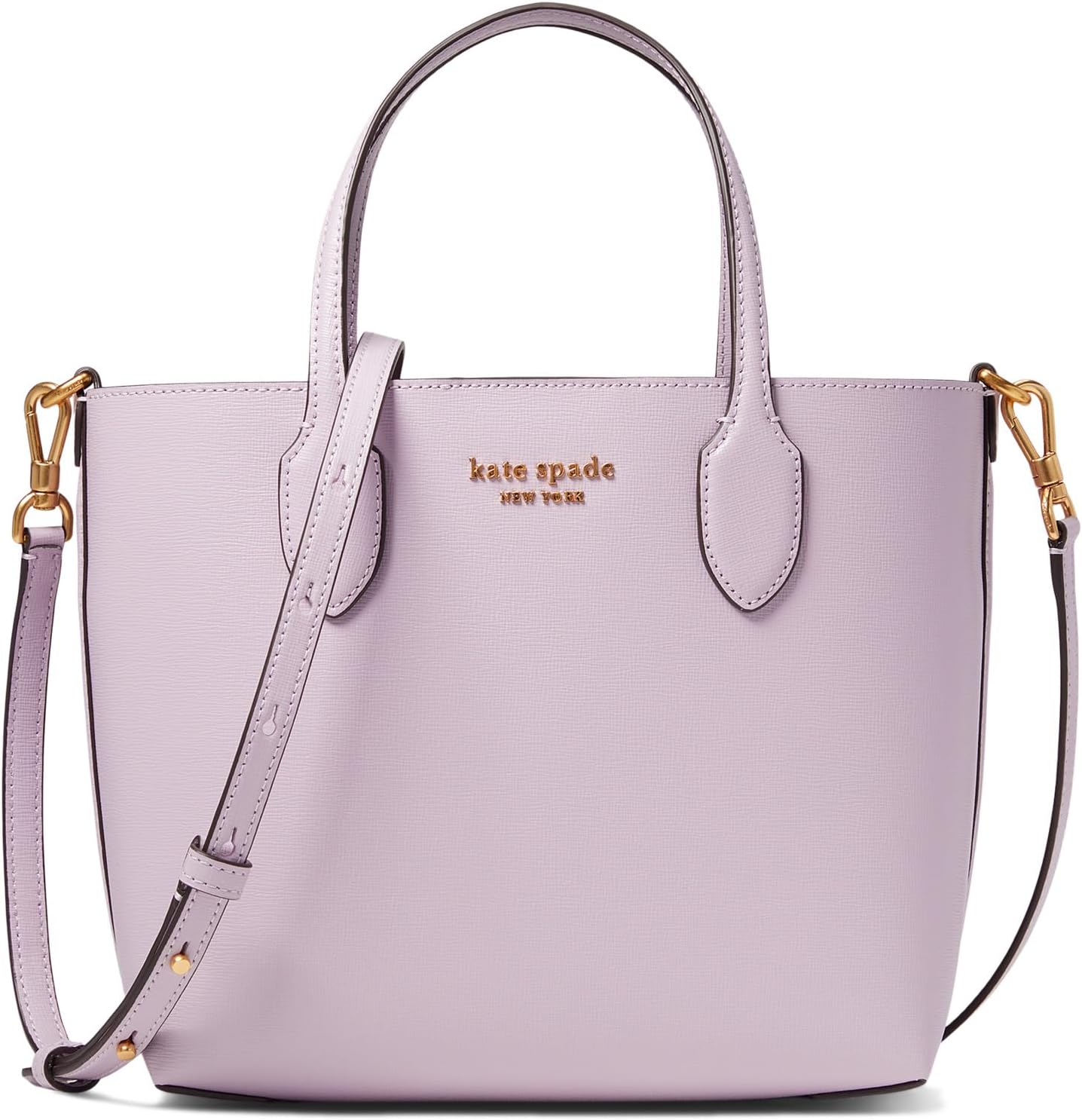 

Сумка-тоут Kate Spade New York Bleecker Saffiano Leather Medium Crossbody Tote, цвет Violet Mist