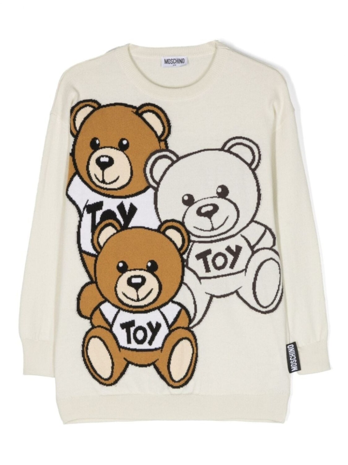 

Moschino Kids джемпер Teddy Friends, нейтральный цвет