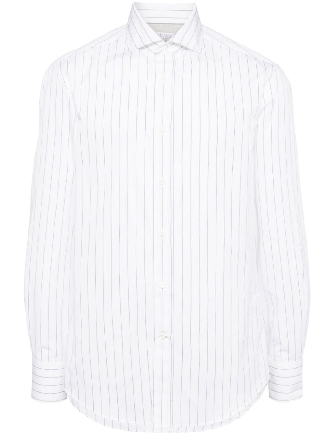 

Brunello Cucinelli рубашка узкого кроя, белый