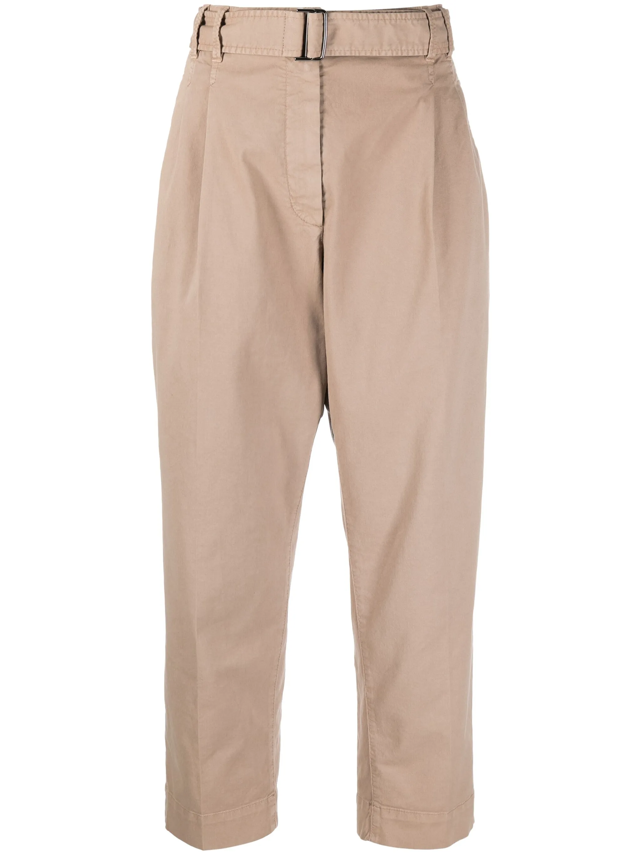 

Брюки чинос прямого кроя с поясом Brunello Cucinelli, бежевый
