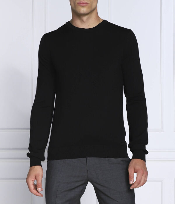 

Шерстяной свитер san cedric-m1 Regular fit Hugo, черный