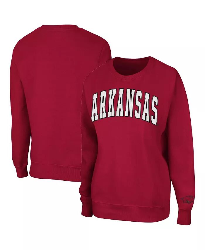 

Женская толстовка-пуловер Cardinal Arkansas Razorbacks Campanile Colosseum