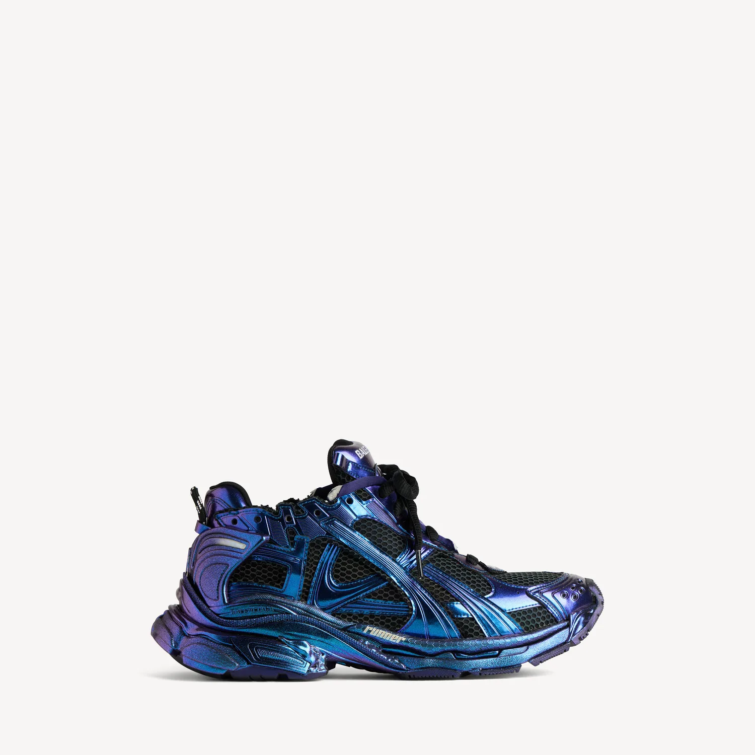 BALENCIAGA Мужские кроссовки Runner с радужным эффектом, синие