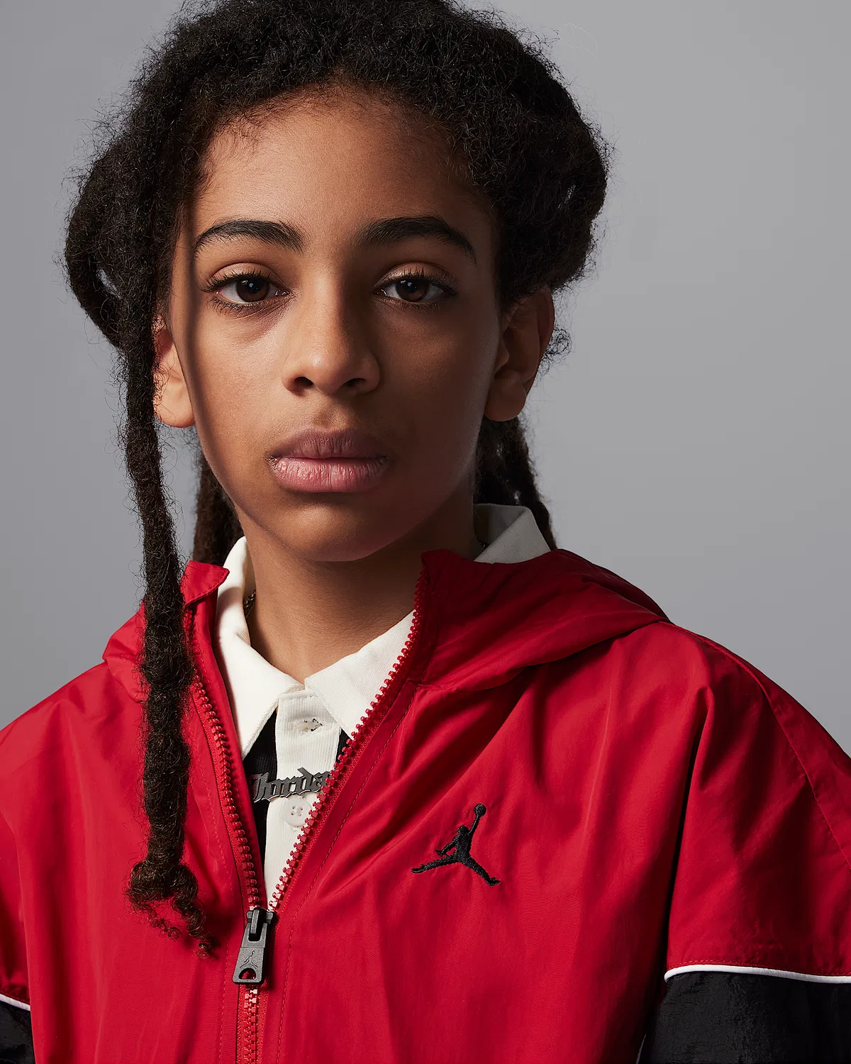 Big Kids' Essential Draft Jacket Jordan, Gym Red — фото 3