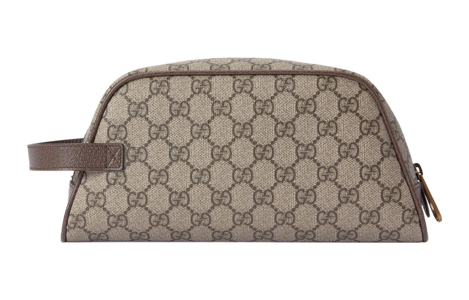 GUCCI Косметичка Ophidia из холста с кожаной окантовкой — фото 3