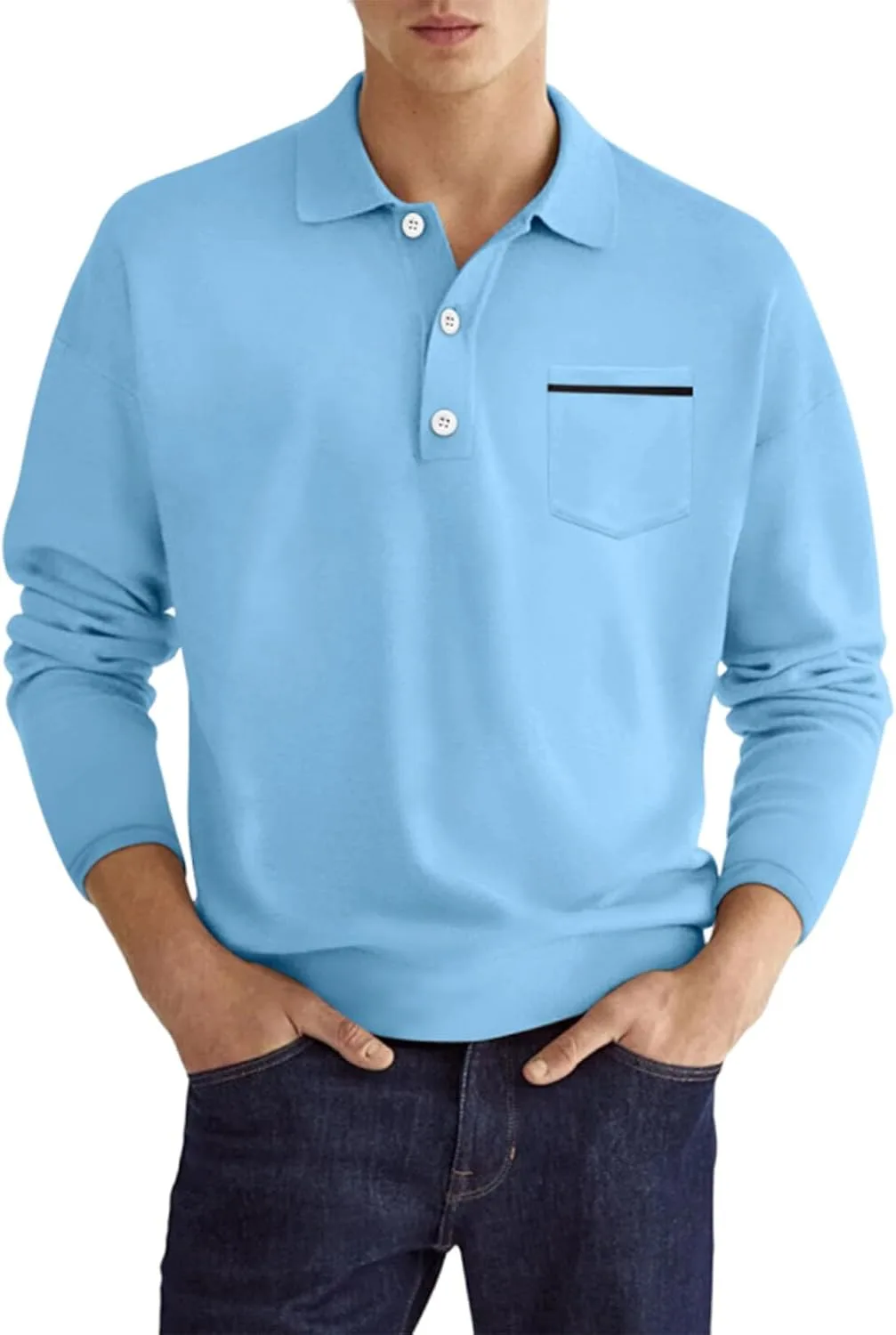 

Henley Shirt для мужчин Muscularfit, Casual, длинный рукав, легкий