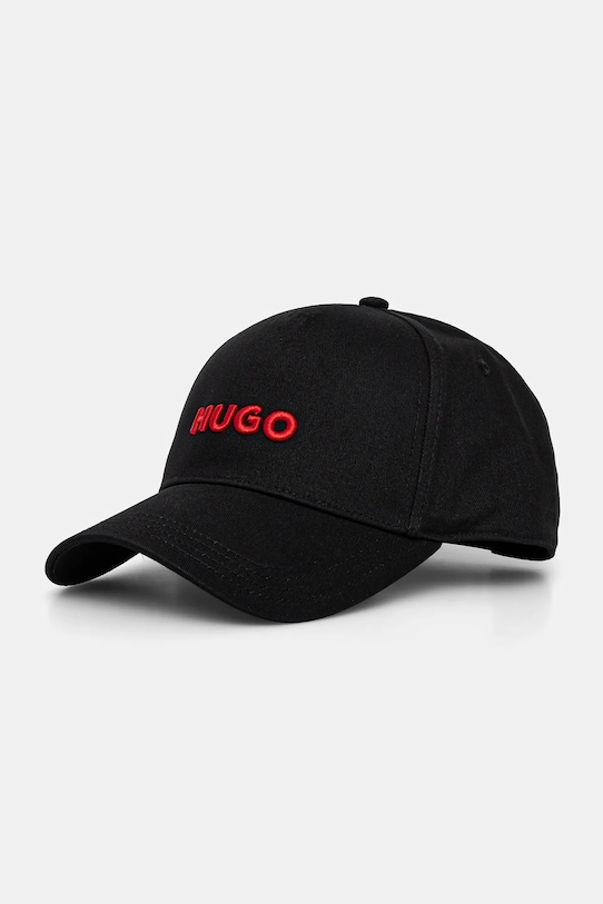 

Хлопковая кепка с козырьком Hugo, черный