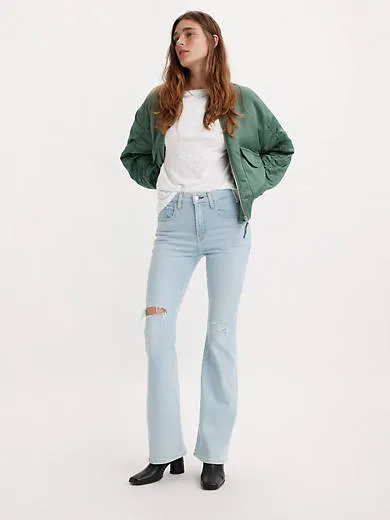 

726 расклешенные женские джинсы с высокой посадкой Levi's, цвет Shock and Awe - Light Wash