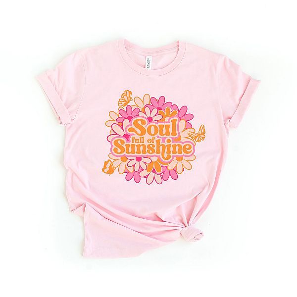 

Футболка с принтом Soul full of sunshine Simply Sage Market, Pink