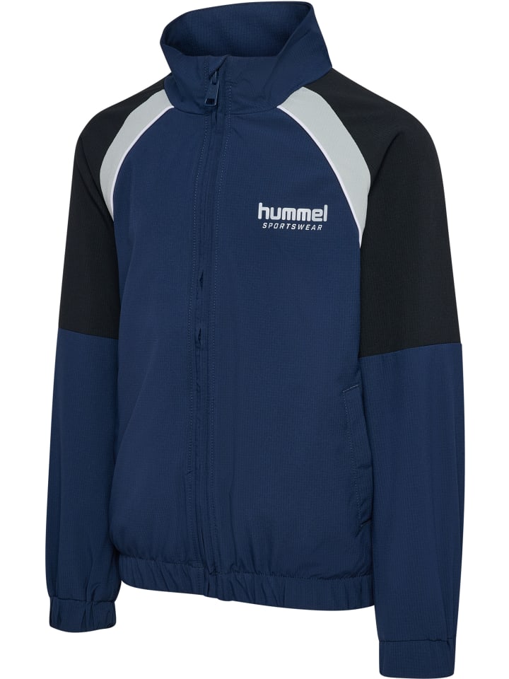 Hummel Детская свободная куртка на молнии Hmljr, синего цвета — фото 4