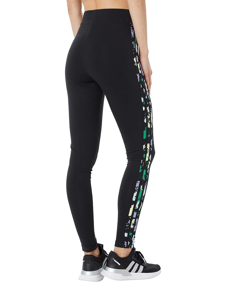 

Брюки Adidas Floral 3-Stripes Tights, черный