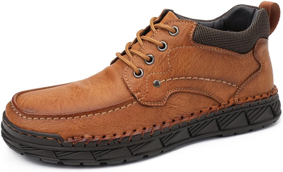 

Мужские повседневные лоферы на шнуровке с нескользящей мягкой подошвой, комфортные, с верхом из микрофибры, легкие, для путешествий и прогулок, с удобной посадкой Asifn, коричневый