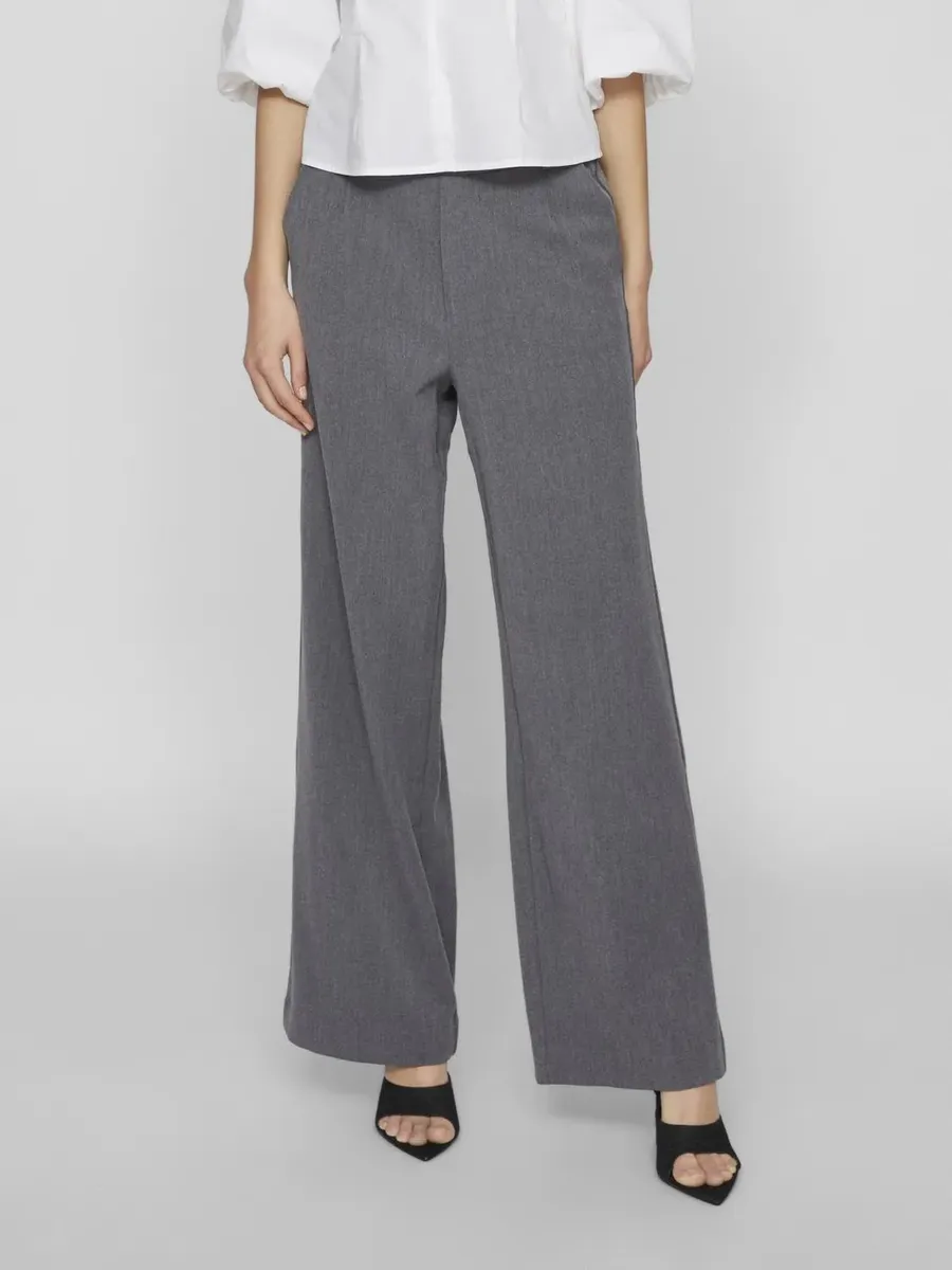 

Костюмные брюки Vila "VIVARONE HW WIDE PANT - NOOS", серый