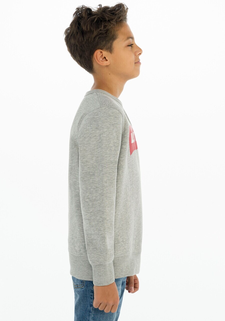 Толстовка Levi's Kids LEVIS KIDS REGULAR FIT SWEATSHIRT, пятнистый серый — фото 4