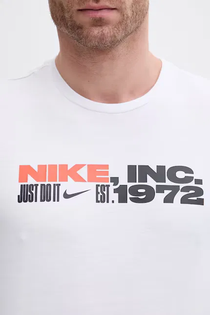 Плавательная футболка Dri-FIT Nike, белый — фото 4