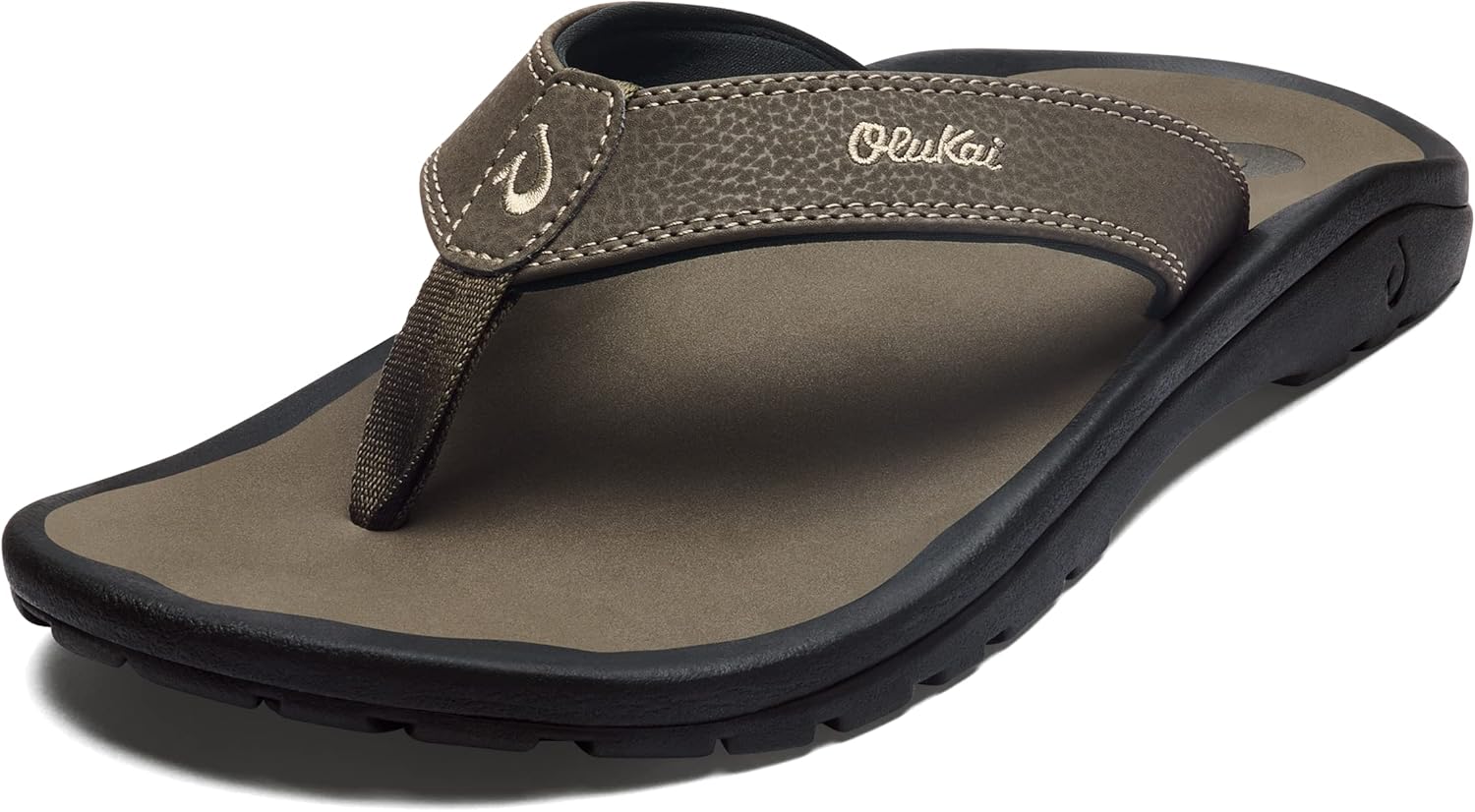 

Мужские пляжные сандалии OLUKAI Ohana, водонепроницаемые шлепанцы, поддержка свода стопы и комфортная посадка, легкие и прочные, улучшенное сцепление и устойчивость, Kona/Kona