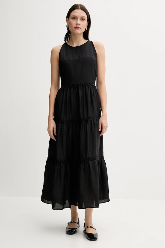 

Платье с добавлением льна Pedro Del Hierro, черный