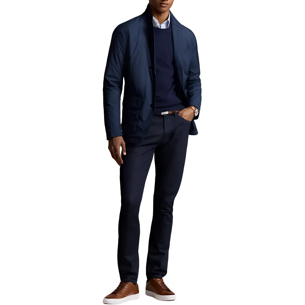 Polo Ralph Lauren Однобортный блейзер, Dark Blue — фото 4