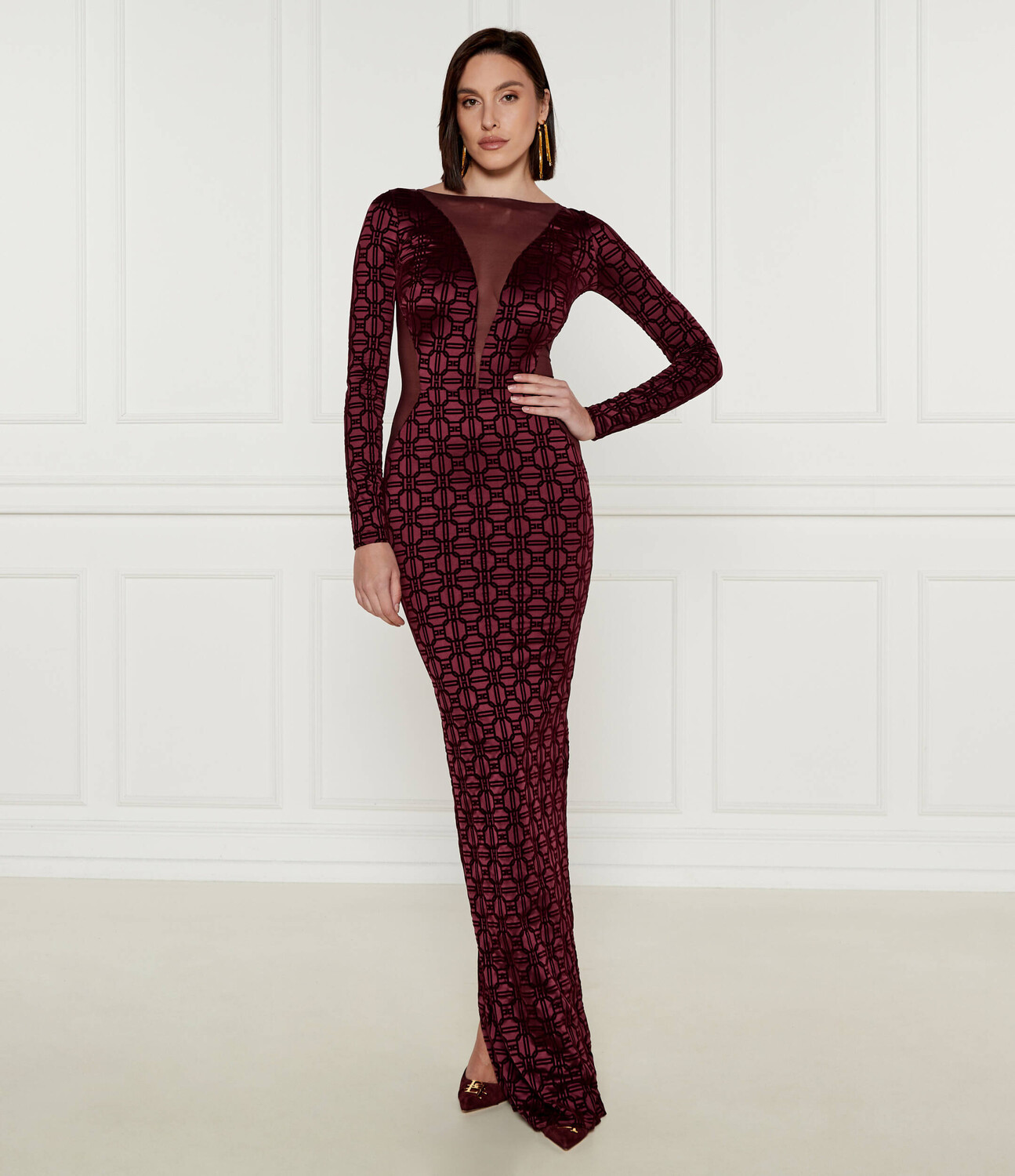 

Платье Elisabetta Franchi, бордо