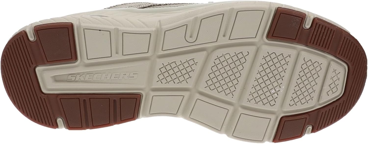 Мужские кроссовки Skechers Arch Fit Crosser - Ruger, Taupe — фото 3