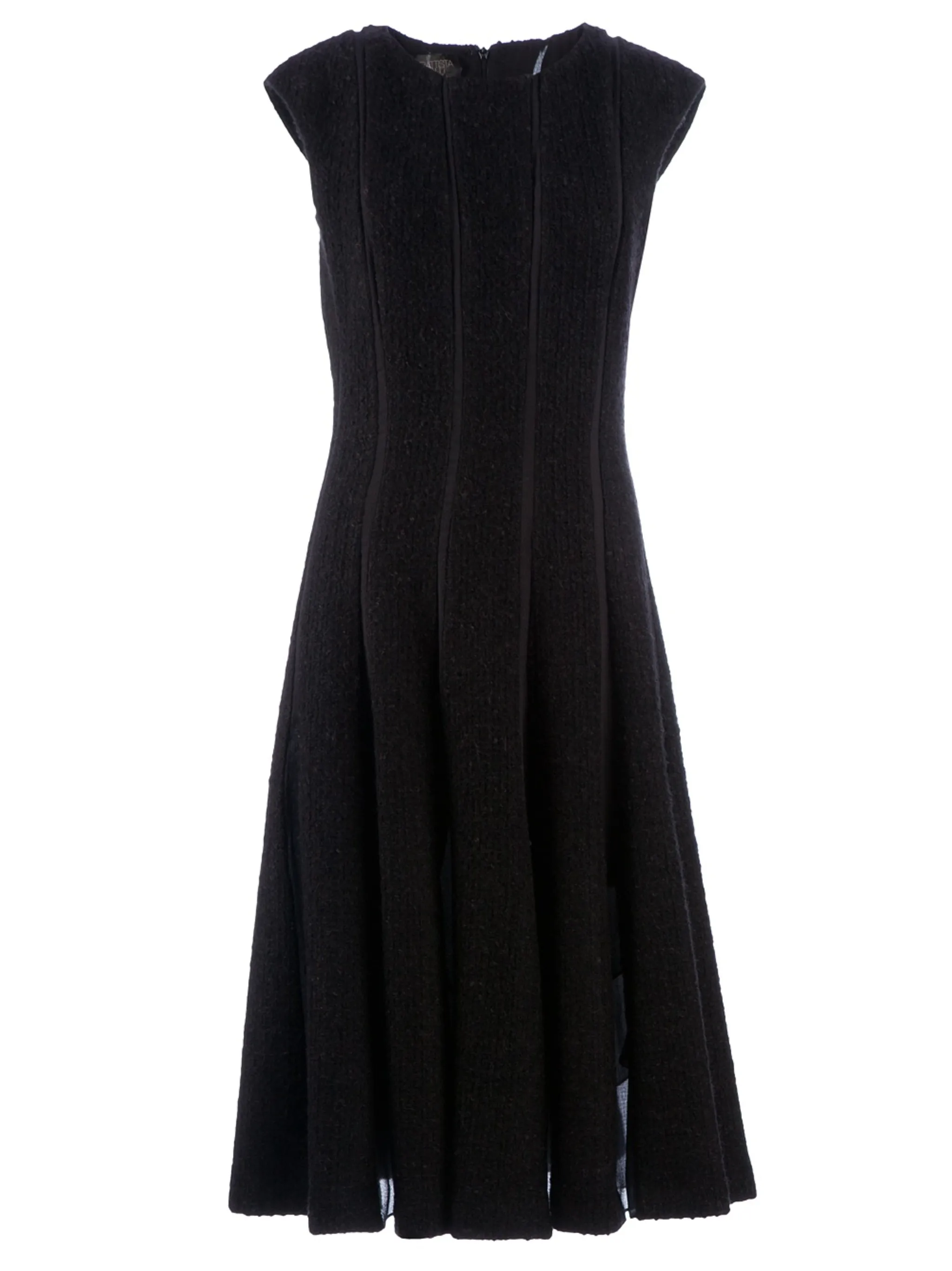 

Плиссированное расклешенное платье Giambattista Valli, черный