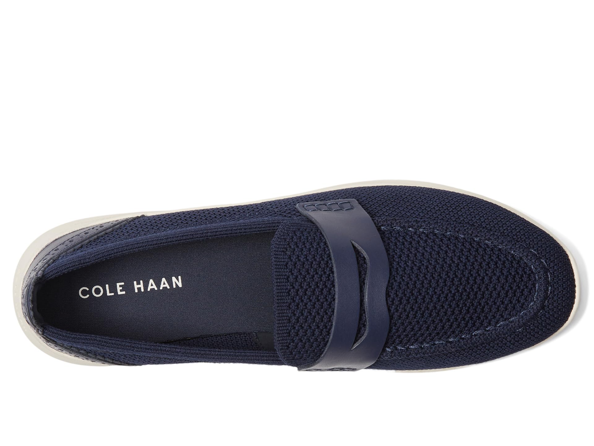 Лоферы Cole Haan Zerogrand Meritt Stitchlite Loafers, Marine Blue Knit/Ivory — фото 2