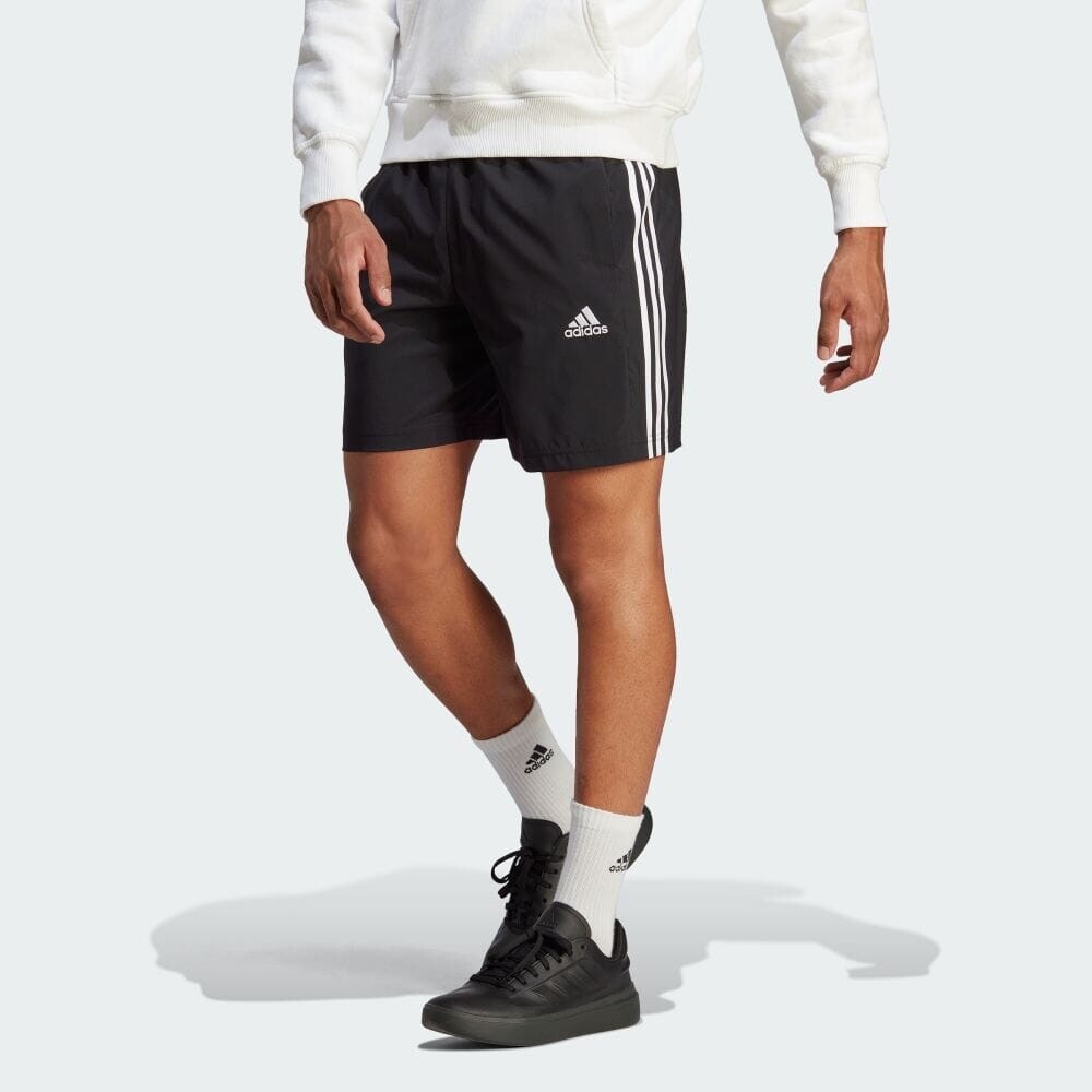 

Шорты Adidas AEROREADY Essentials Chelsea Three Stripes Shorts, цвет Black White