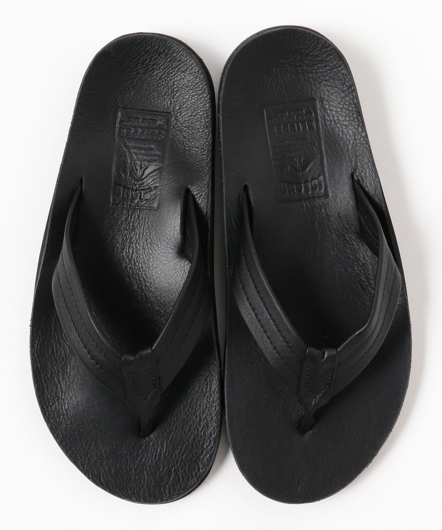 Тапочки Island Slipper / Сандалии с объемной подошвой, изготовленные на заказ BEAMS, BLACK — фото 4