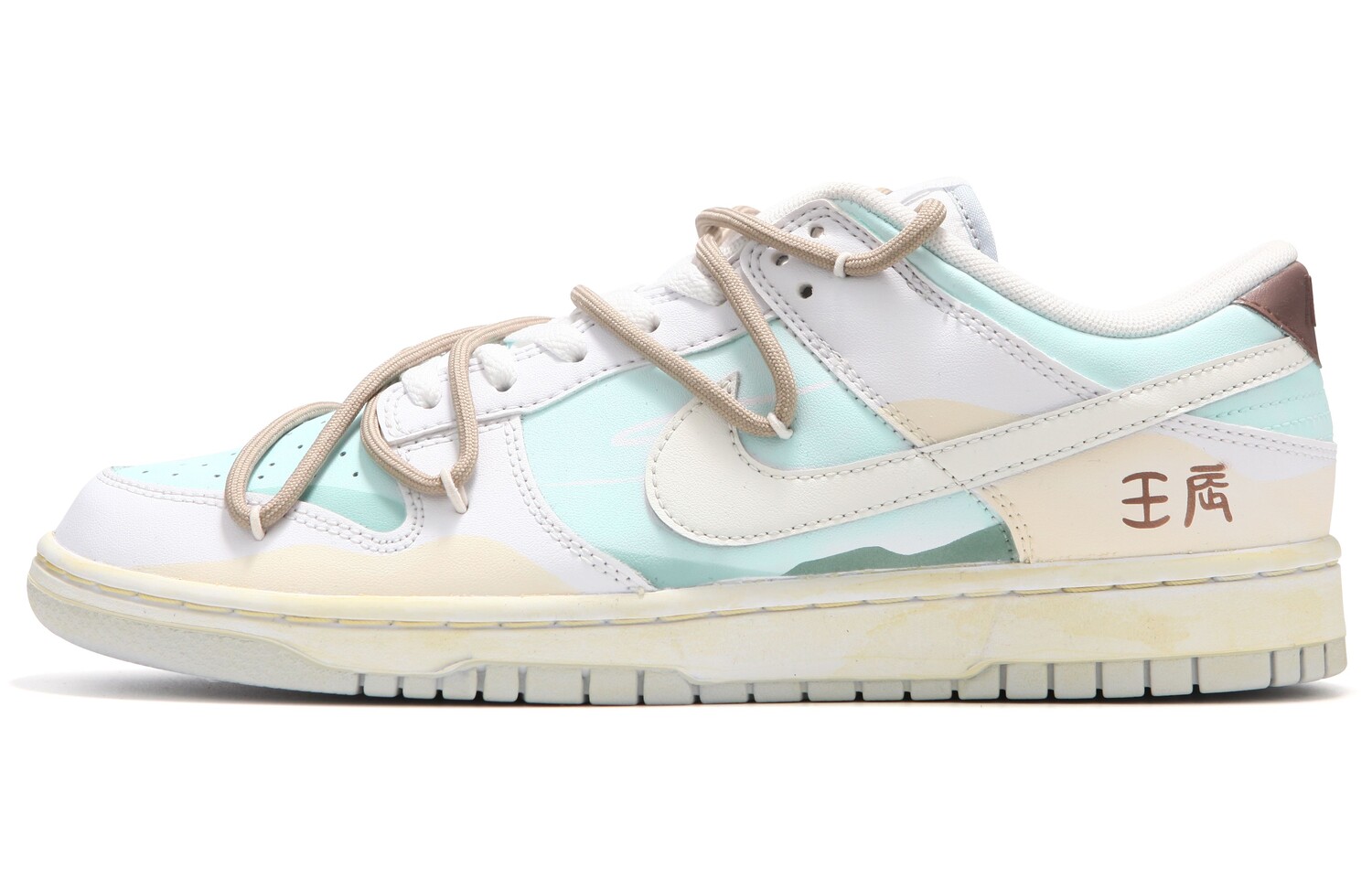 

Кроссовки Nike Dunk Skateboard Shoes Women's Low-Top White Blue, Синий, Кроссовки Nike Dunk Skateboard Shoes Women's Low-Top White Blue