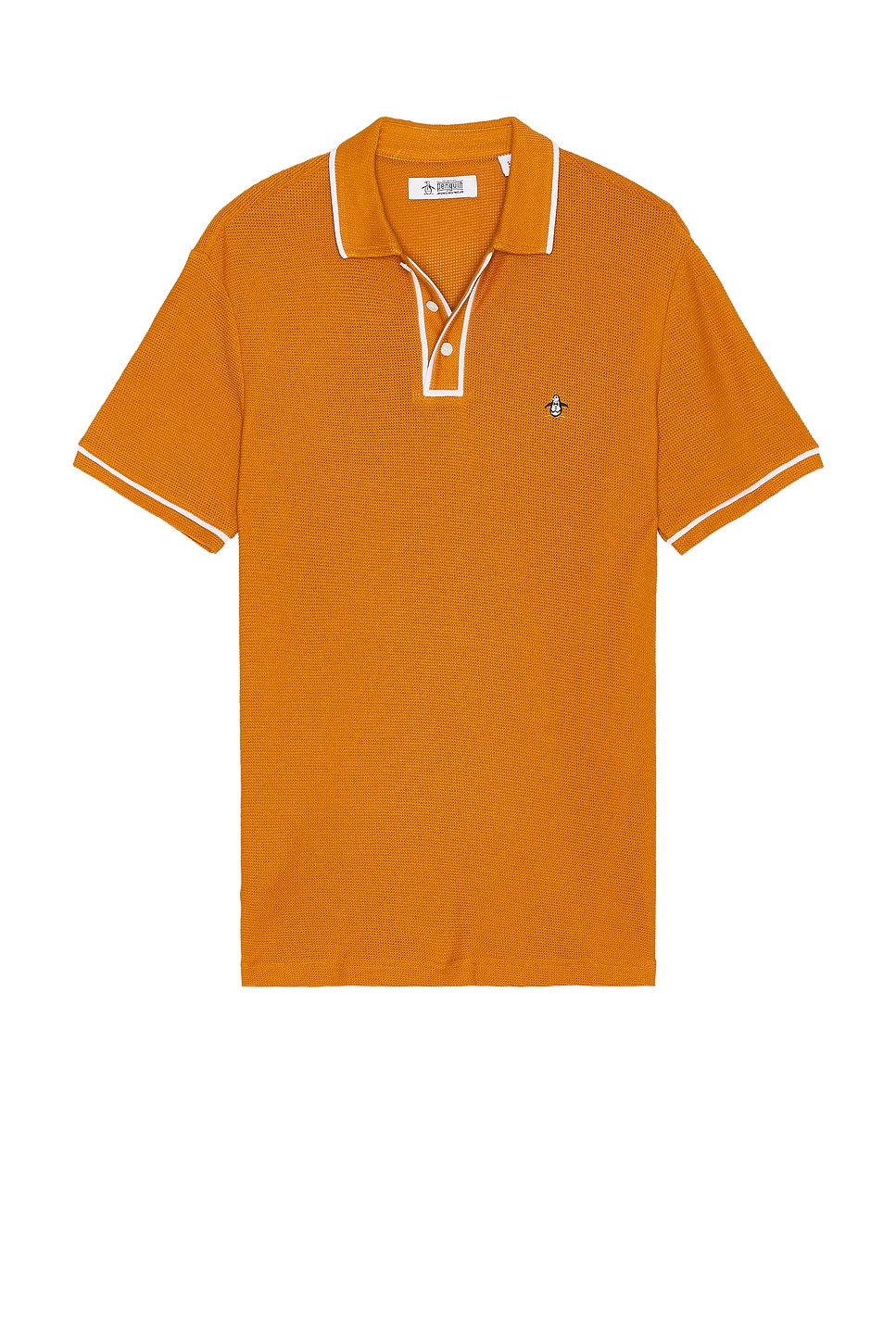 

Поло из сетки earl Original Penguin, коричневый