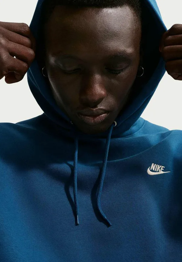 Толстовка m club bb po Nike Sportswear, Court Blue Court Blue/Light Khaki — фото 3