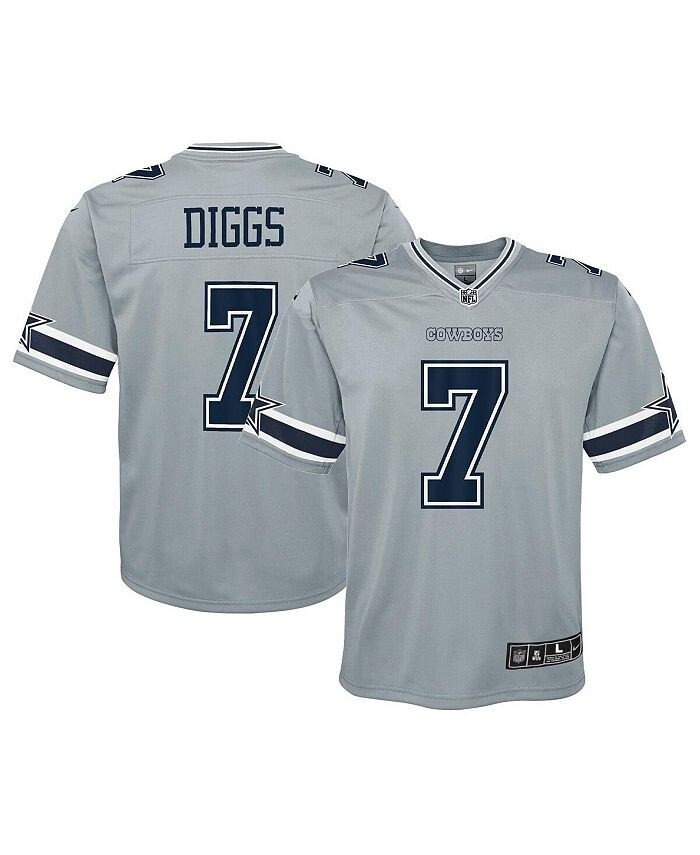 

Серая майка Big Boys Trevon Diggs Dallas Cowboys Inverted Game Nike, серый