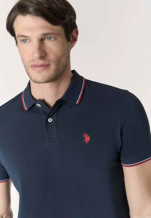 Поло с коротким рукавом U.S. Polo Assn., Blu — фото 4
