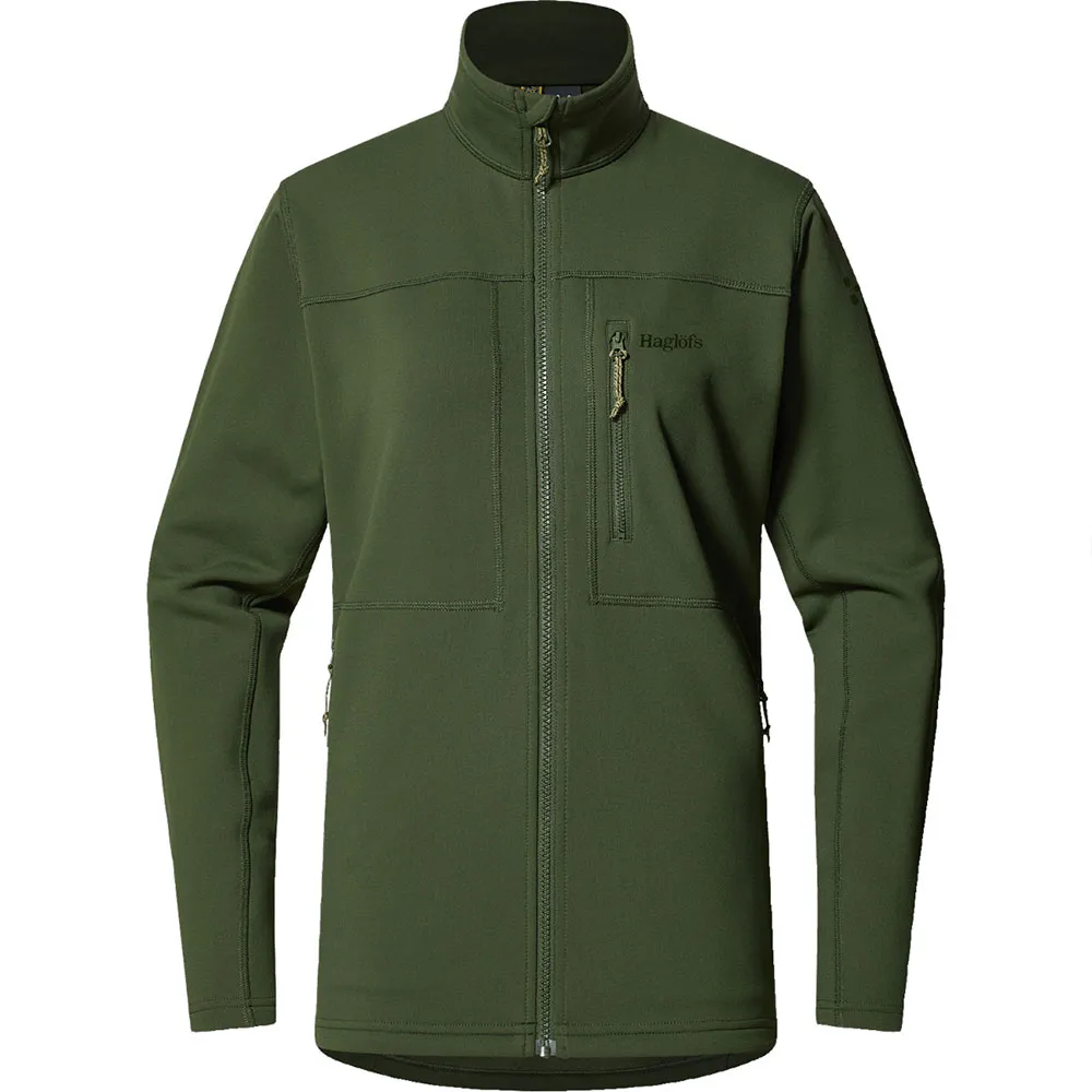 

Флис Haglöfs Rosson Mid full zip, зеленый